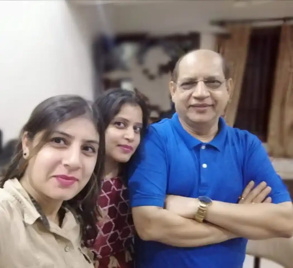 Prasanna A Acharyaias With His Daughters