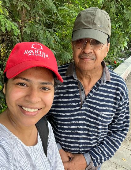 IAS Durga Shakti Nagpal With her Father