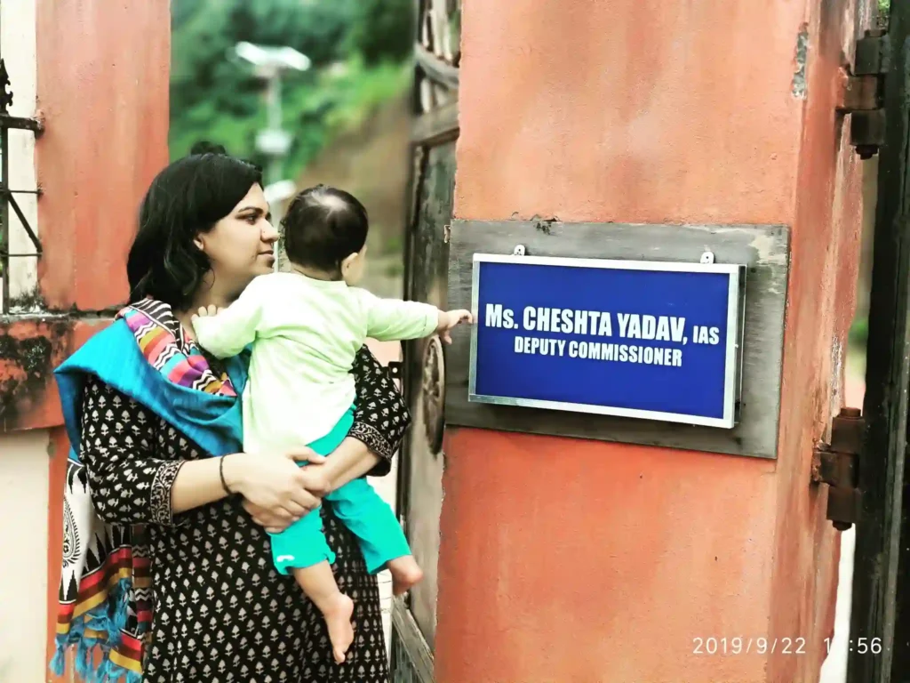 CHESHTA YADAV With His Son