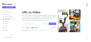 Turning URL to Video on UGC Maker